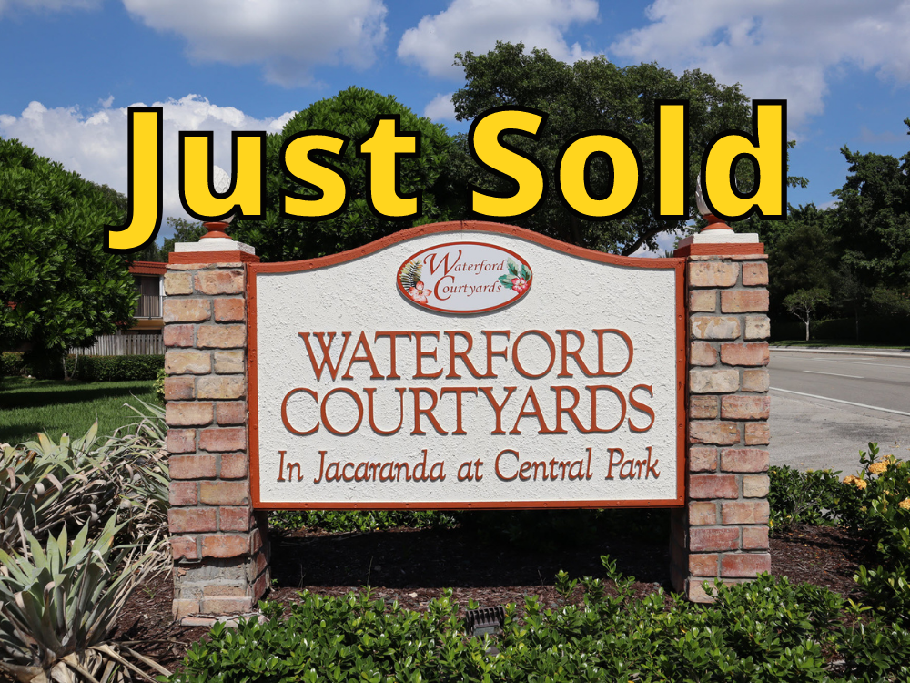 Recent Sales In Waterford Courtyards Townhomes [2020] Plantation FL