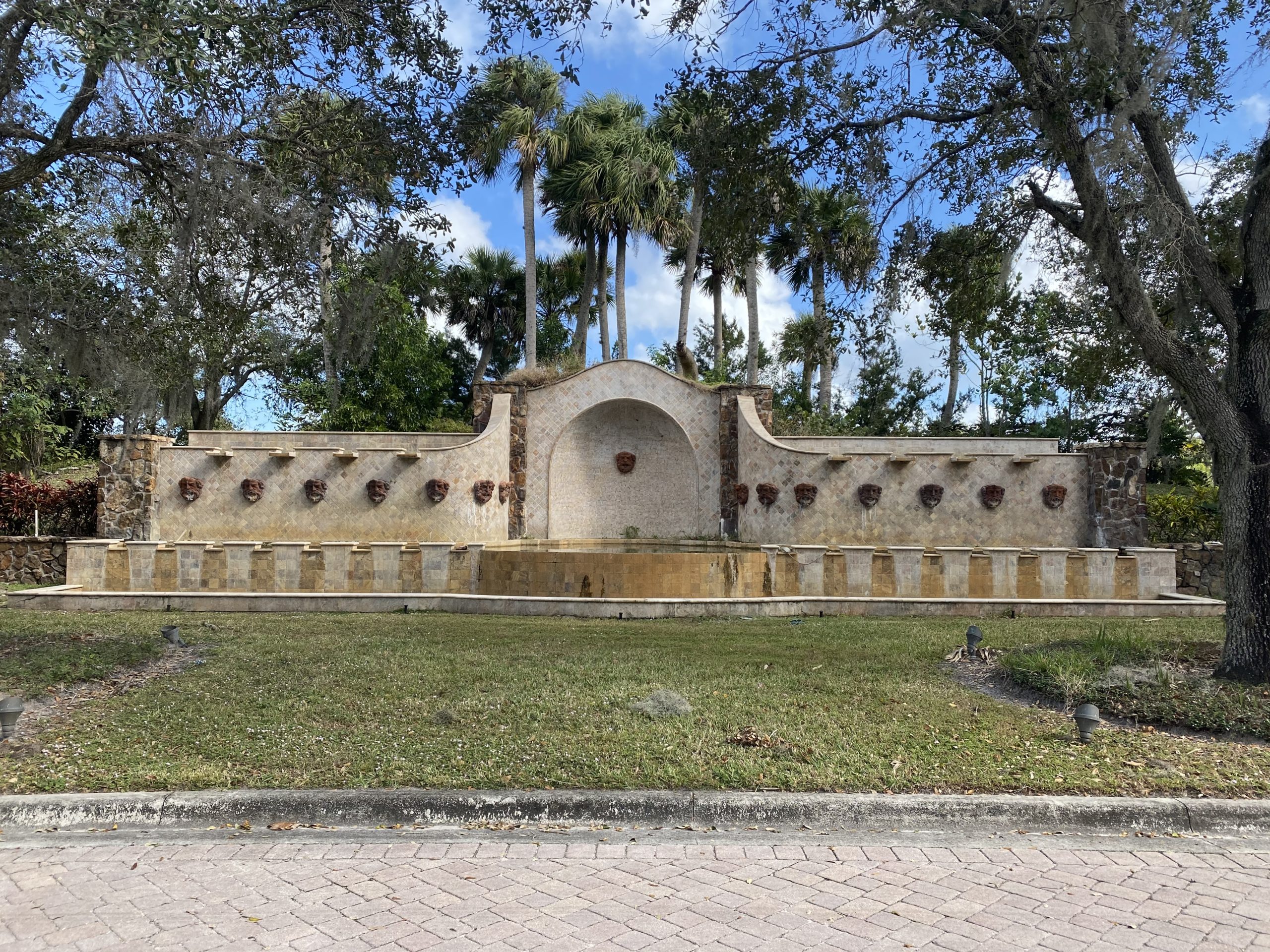 Water Fountain Bridgewater Entrance in Jupiter Florida