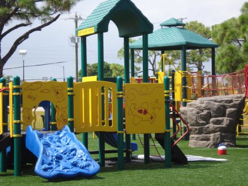 picture of children's playground area at burns road community recreation campus