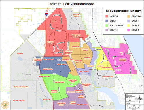 Map of The Port St Lucie Florida NICE Community Map