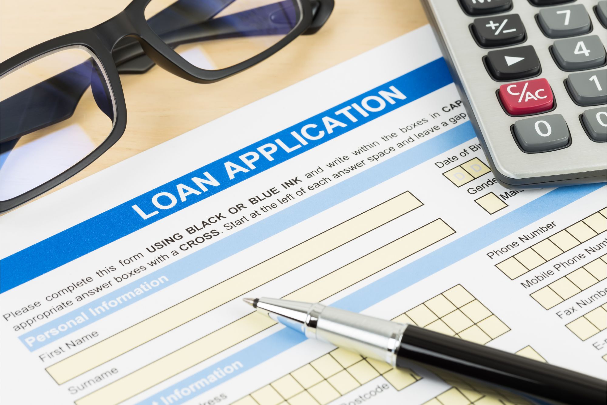 A Loan Application For A Pre-approval for a home loan